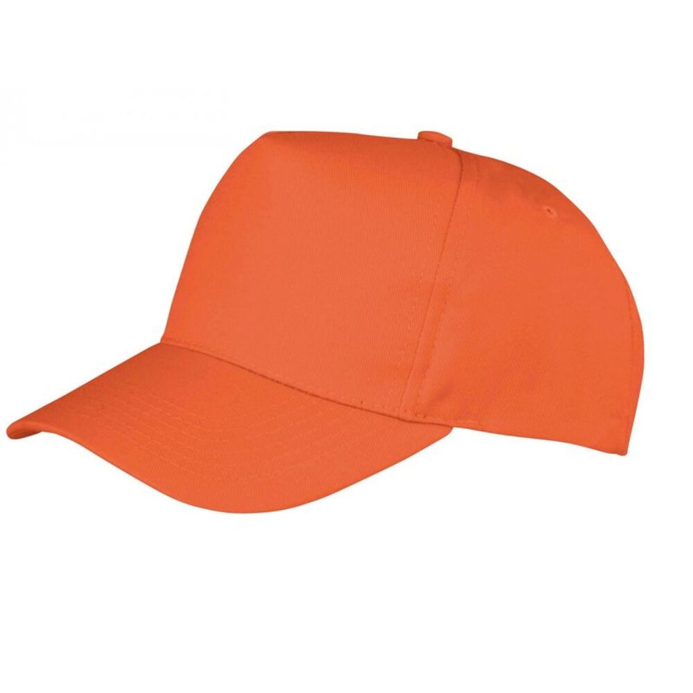 Result Headwear Childrens/Kids Boston 5 Panel Baseball Cap / Orange